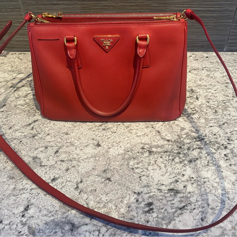Prada Scarlet Red Satchel